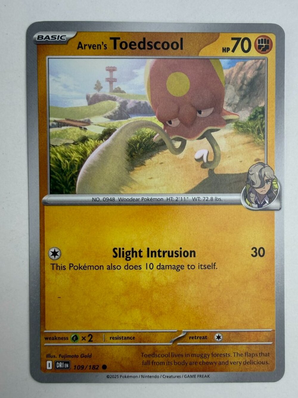 Arven's Toedscool 109/182 Common Destined Rivals Pokemon Near Mint